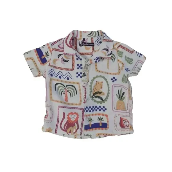 Zudio button front shirt boys size 1.5-2 years - Picture 1 of 4